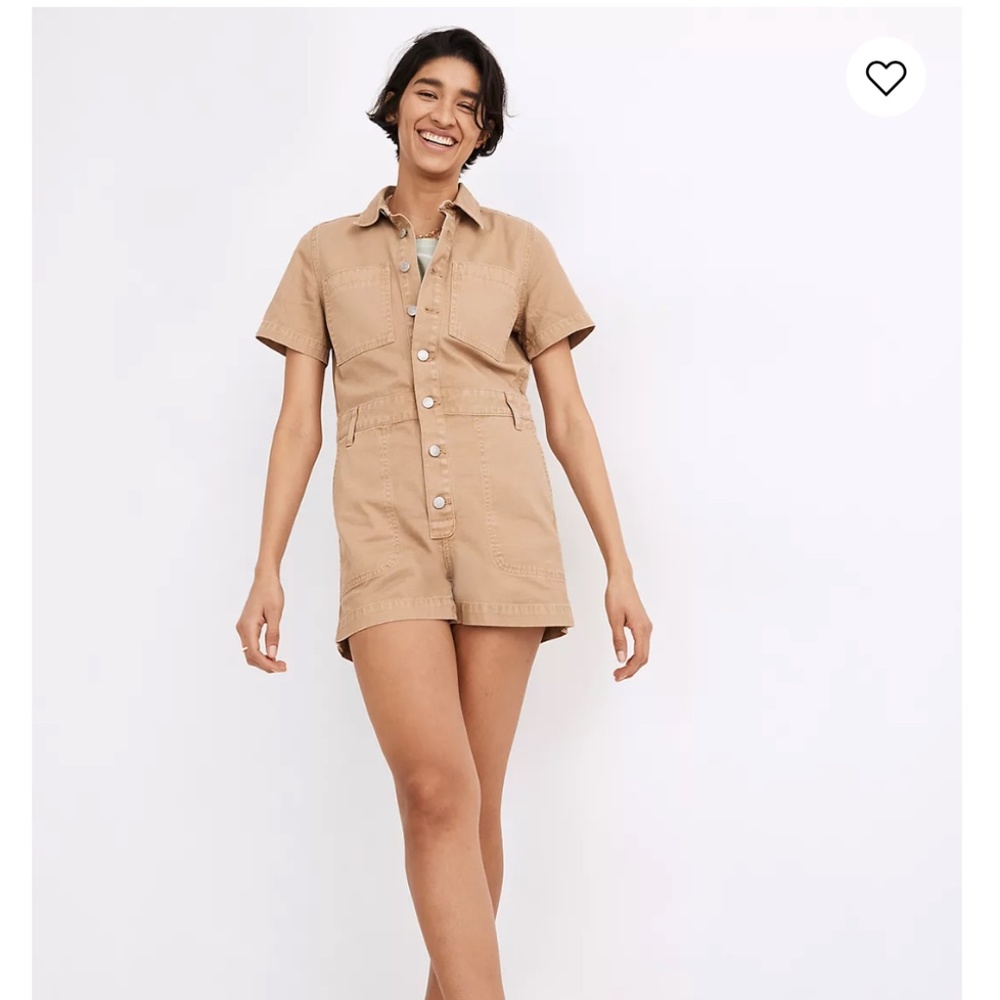 Madewell Garment-Dyed Relaxed Coverall Romper - Small - MC980 - Never worn!